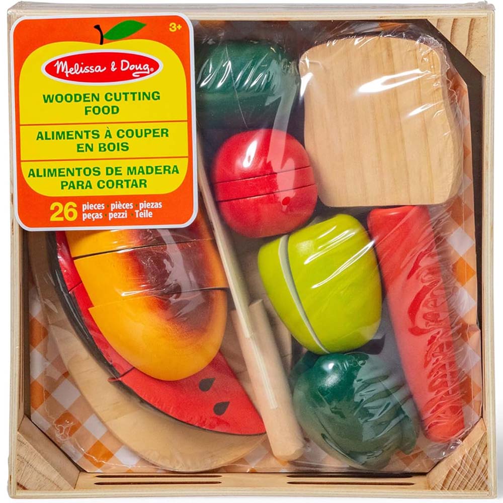 Melissa & Doug Frutas para Cortar 6073949: Set de cocina de juguete - Edad 3+