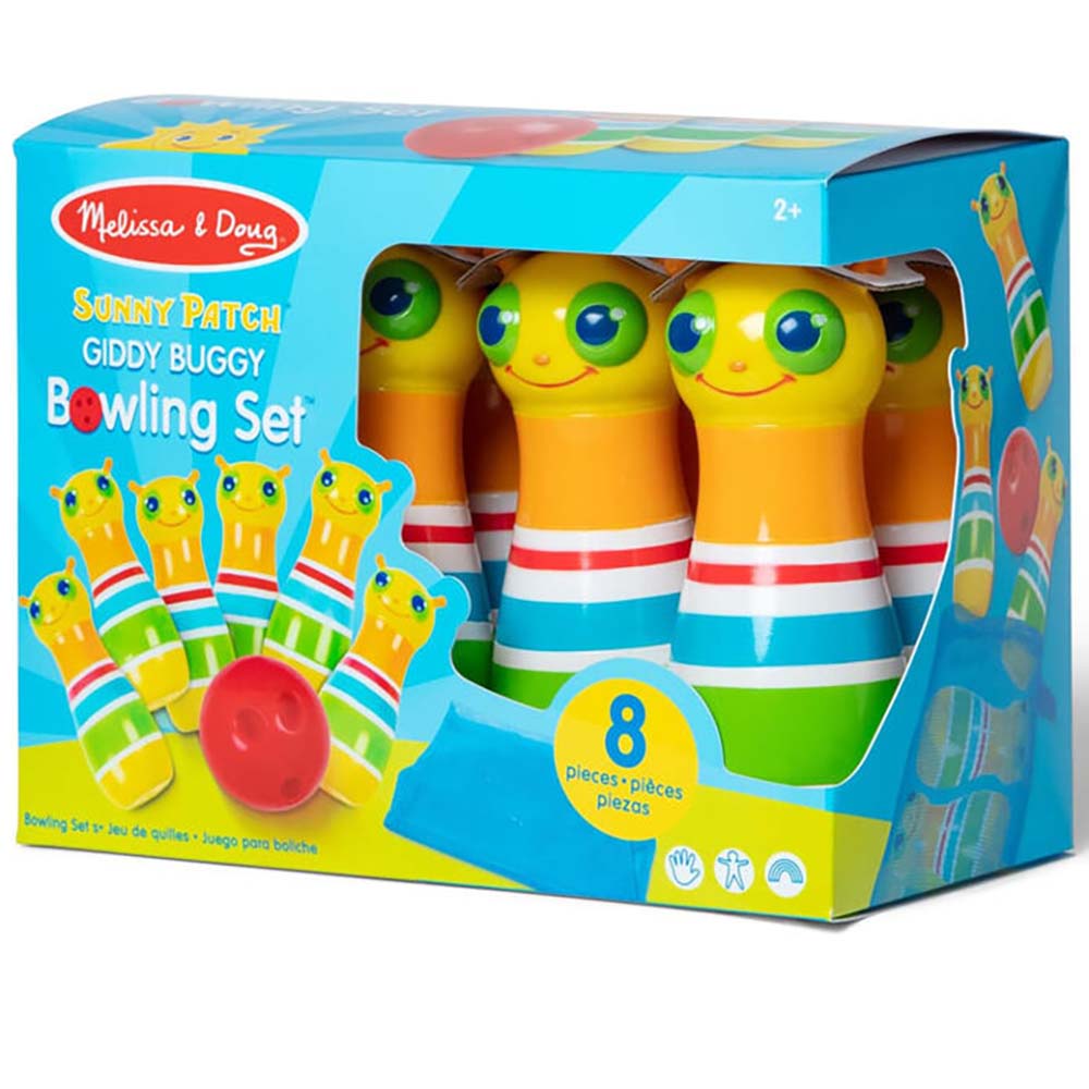 Melissa & Doug Giddy Buggy Juego de Bolos Sunny Patch 6073105: Juguete didáctico - Edad 3+
