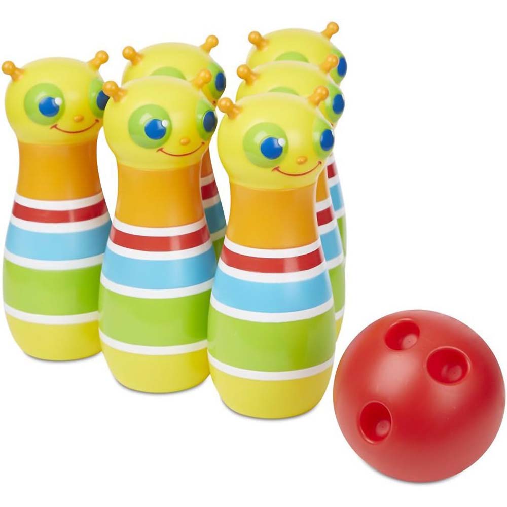 Melissa & Doug Giddy Buggy Juego de Bolos Sunny Patch 6073105: Juguete didáctico - Edad 3+