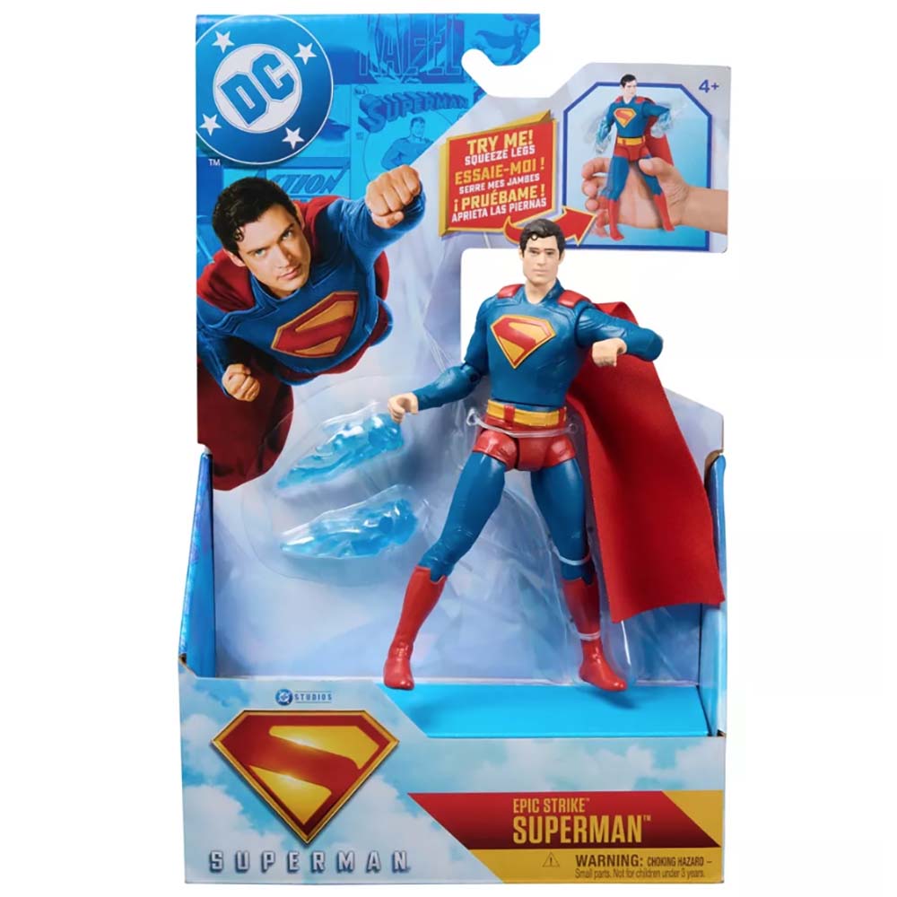 DC Comics Superman Epic Strike Superman 6" 6073190, figuras de acción