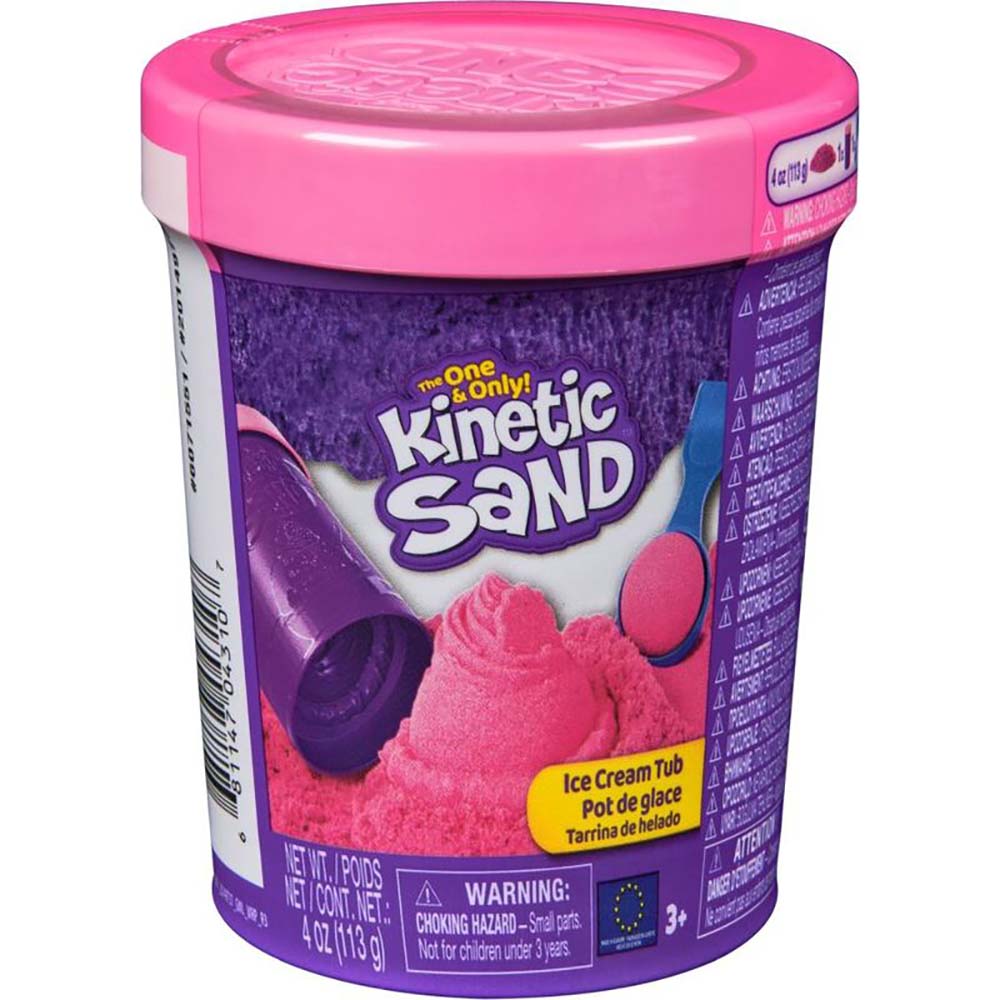 Kinetic Sand Ice Cream Tub Fresa 6071551, masas y moldeo