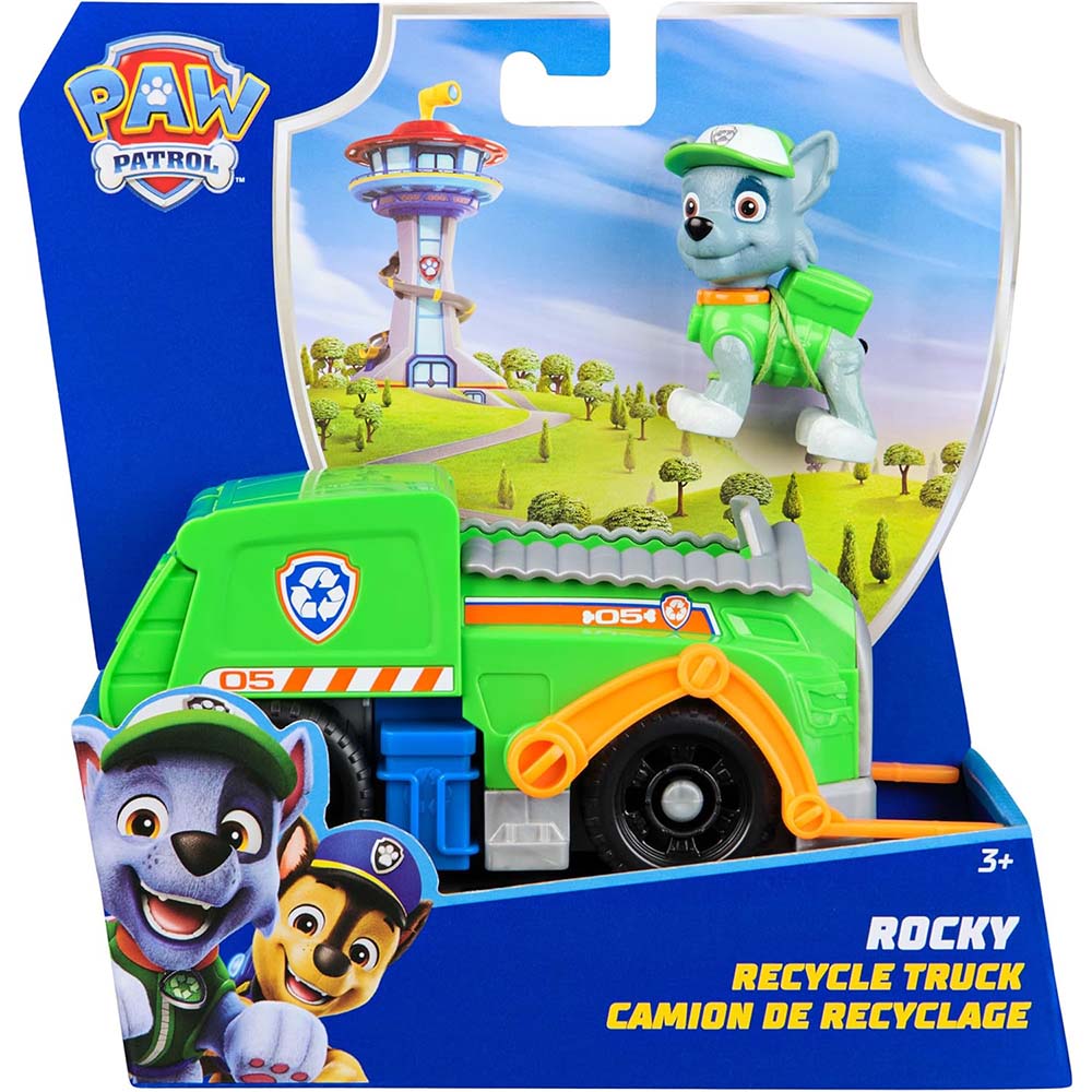 Paw Patrol Vehículo con Rocky 6071153, vehículos de juguete