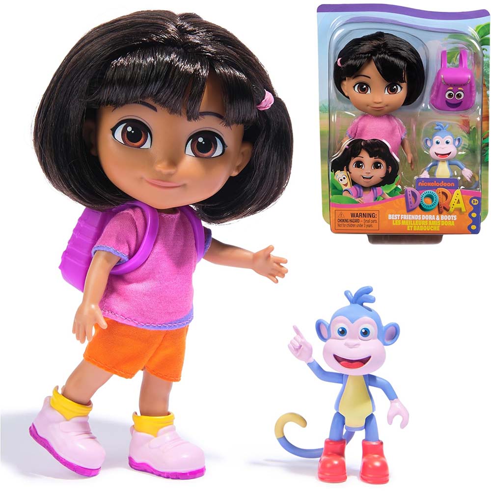 Dora Set Los Mejores Amigos Dora y Botas 6071800, muñecas y muñecos