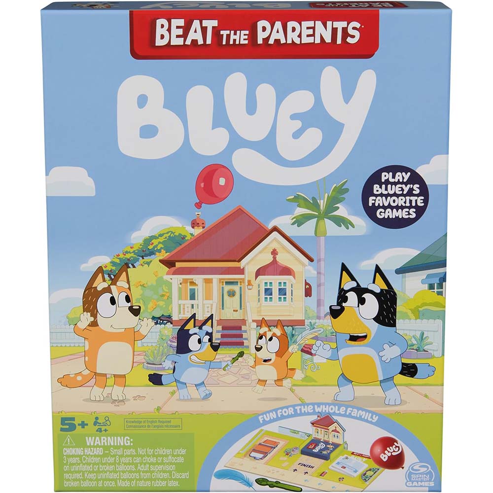 Bluey Padres vs Hijos Trivia y Divertidos retos para Noches de Juegos en Familia 6075609, juegos de mesa