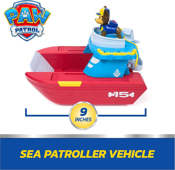 Paw Patrol Sea Patroller con figura de Chase y Tiburón 6074778