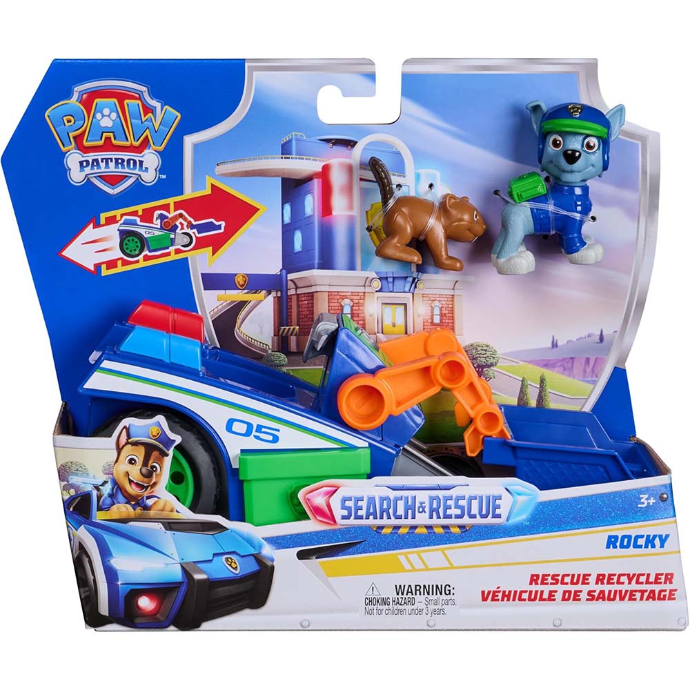 Paw Patrol Búsqueda y Rescate Recicladora de Rescate Rocky 6074815
