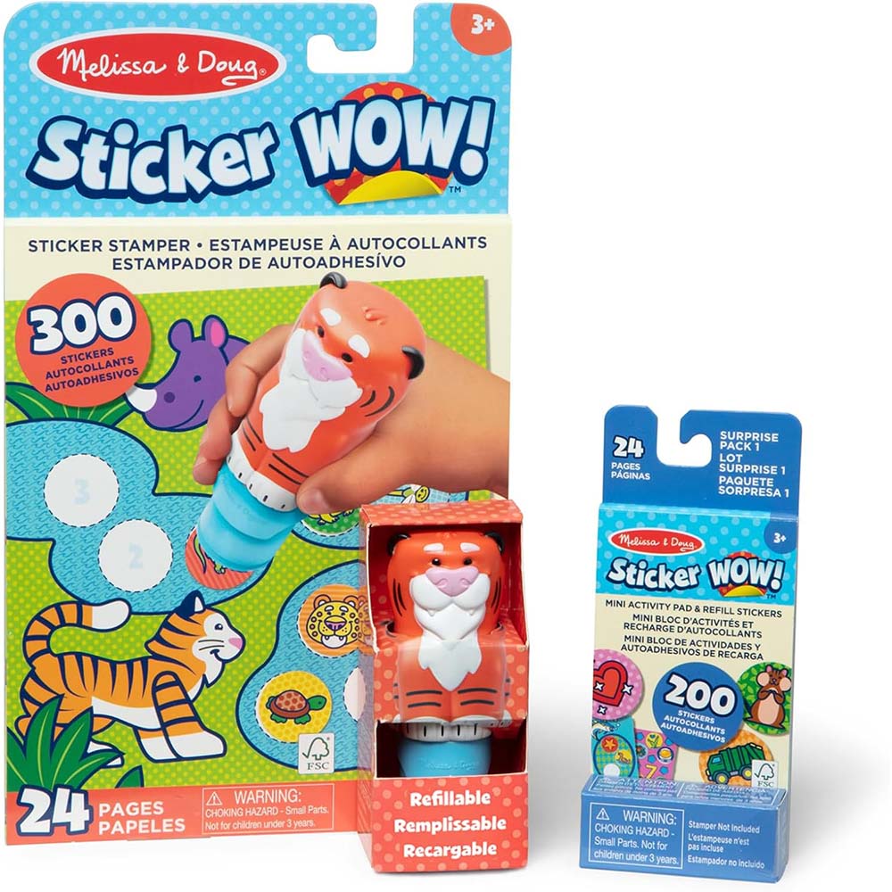 Melissa & Doug STICKER WOW! Estampador de Pegatinas de Tigre 6075655