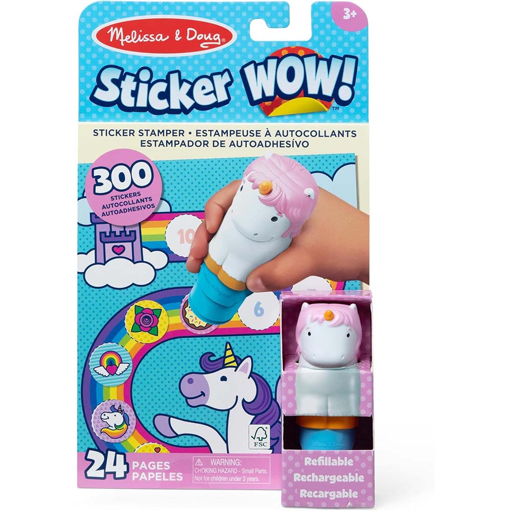 Melissa & Doug STICKER WOW! Estampador de Pegatinas de Unicornio 6075655