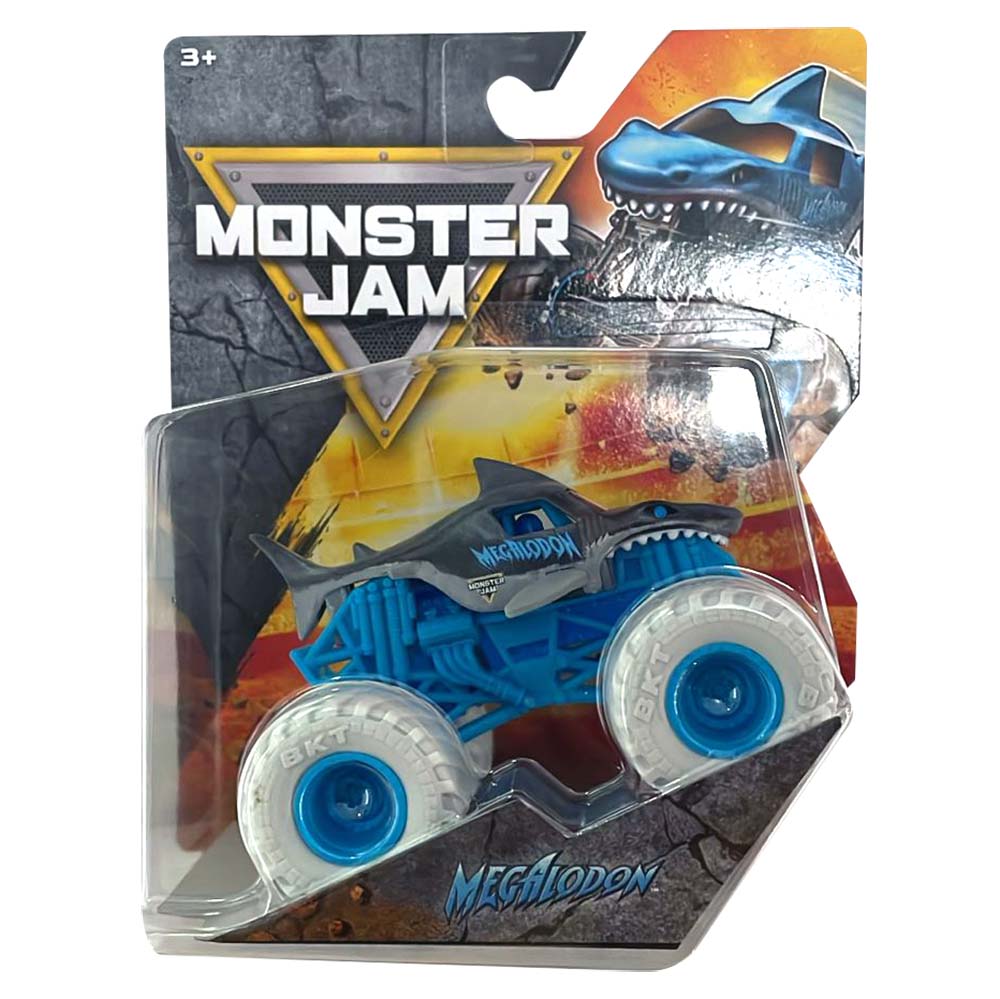 Monster Jam Megalodon Monster Truck Escala 1:64 Llantas Blancas 6075698