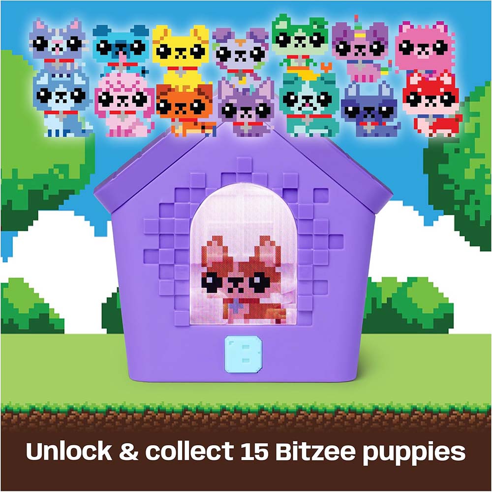 BITZEE Casa de Perros Interactiva con 15 Cachorros Digitales 6072386, juguetes interactivos