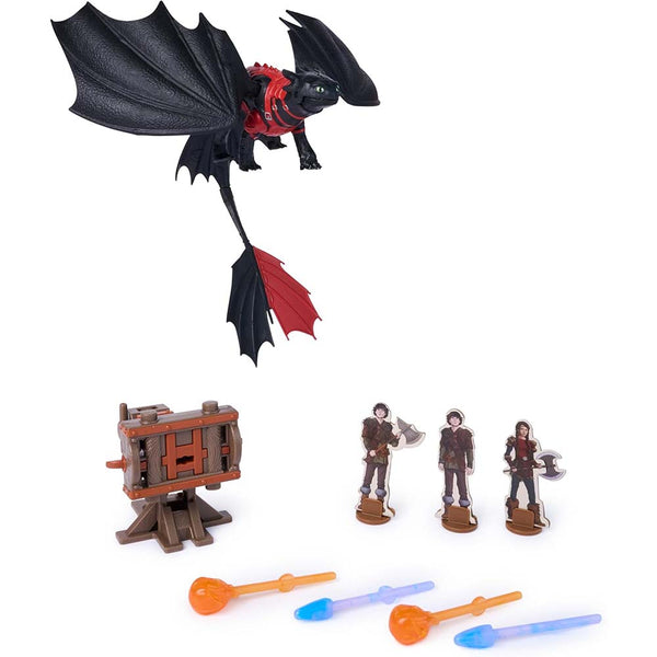 DreamWorks Dragons Prueba de Fuego Blazing Battles Toothless Cannon Blast Playset 6075575