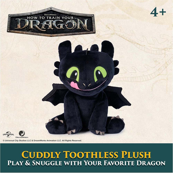 DreamWorks Dragons Cómo Entrenar a Tu Dragón Peluche Chimuelo Cuddly Toothless de 25 cm 6075355