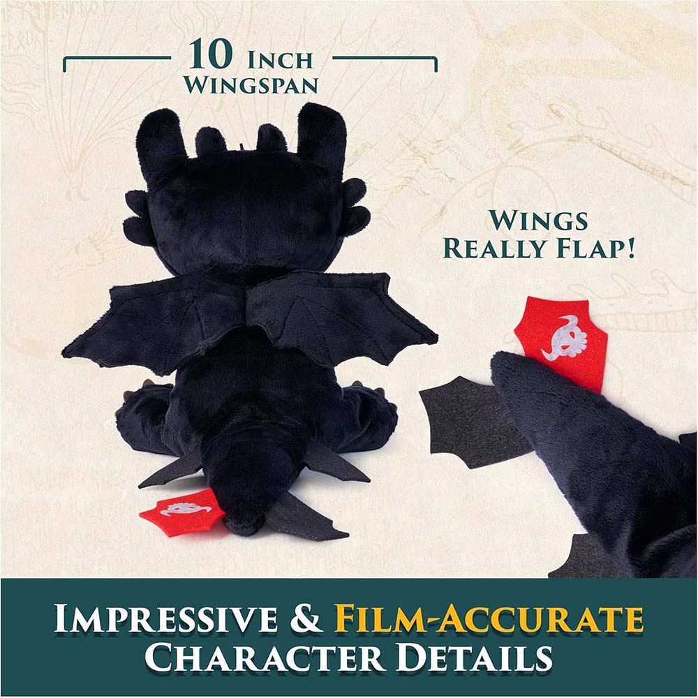 DreamWorks Dragons Cómo Entrenar a Tu Dragón Peluche Chimuelo Cuddly Toothless de 25 cm 6075355, peluches