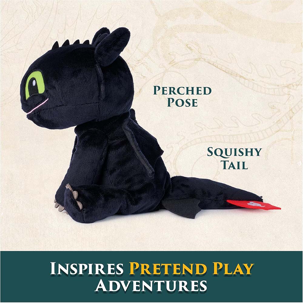 DreamWorks Dragons Cómo Entrenar a Tu Dragón Peluche Chimuelo Cuddly Toothless de 25 cm 6075355, peluches
