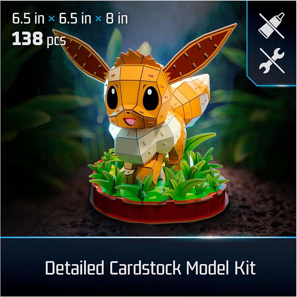 4D Build Pokémon Eevee Model Kit 6076358, rompecabezas 3d