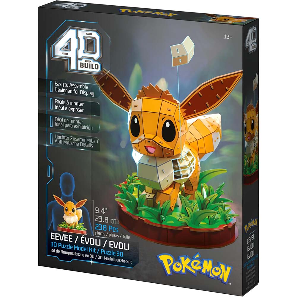 4D Build Pokémon Eevee Model Kit 6076358, rompecabezas 3d