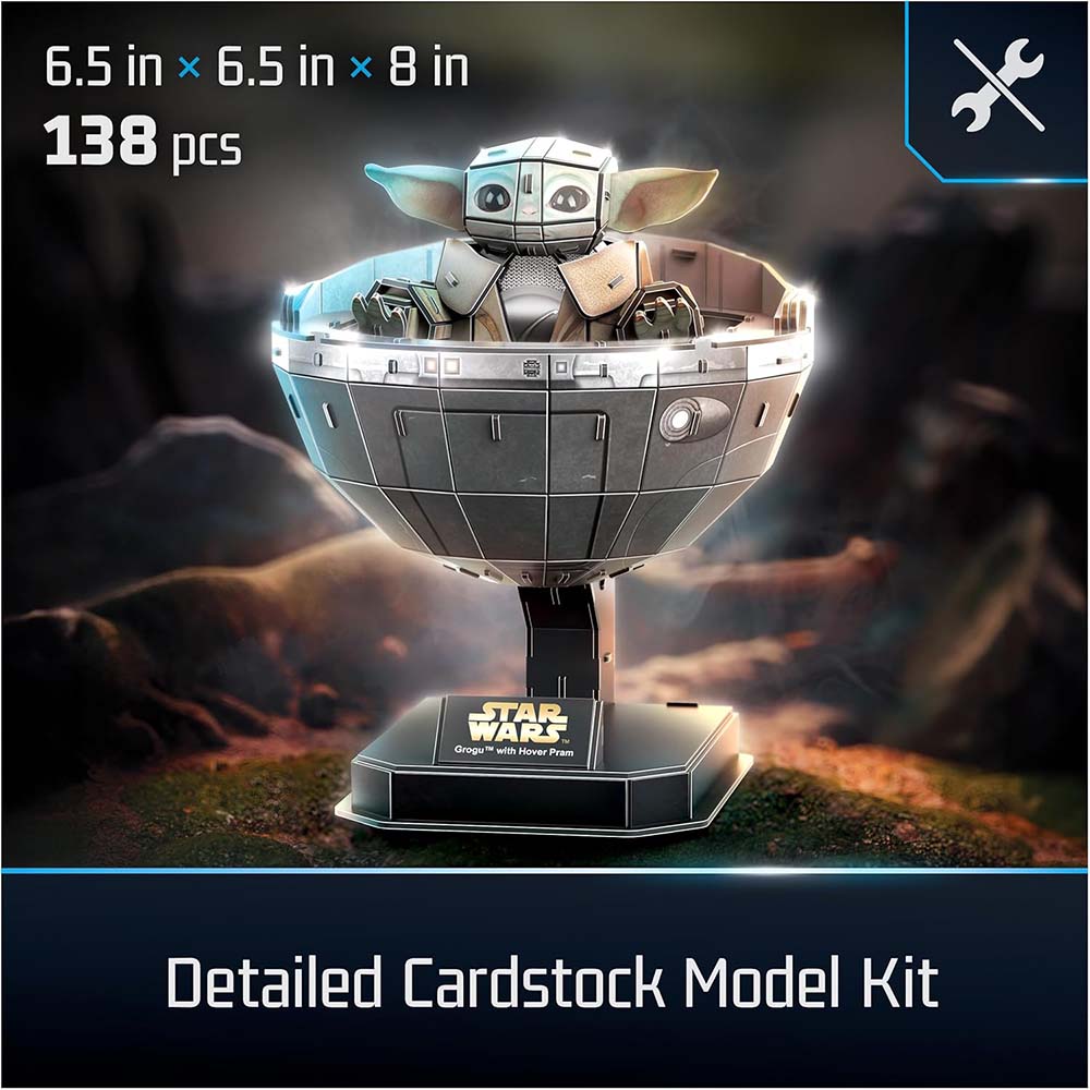 4D Build Star Wars Grogu in Carrier Model Kit 3D 6074280, rompecabezas 3d