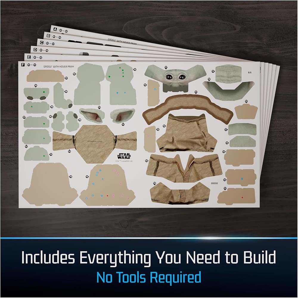 4D Build Star Wars Grogu in Carrier Model Kit 3D 6074280, rompecabezas 3d