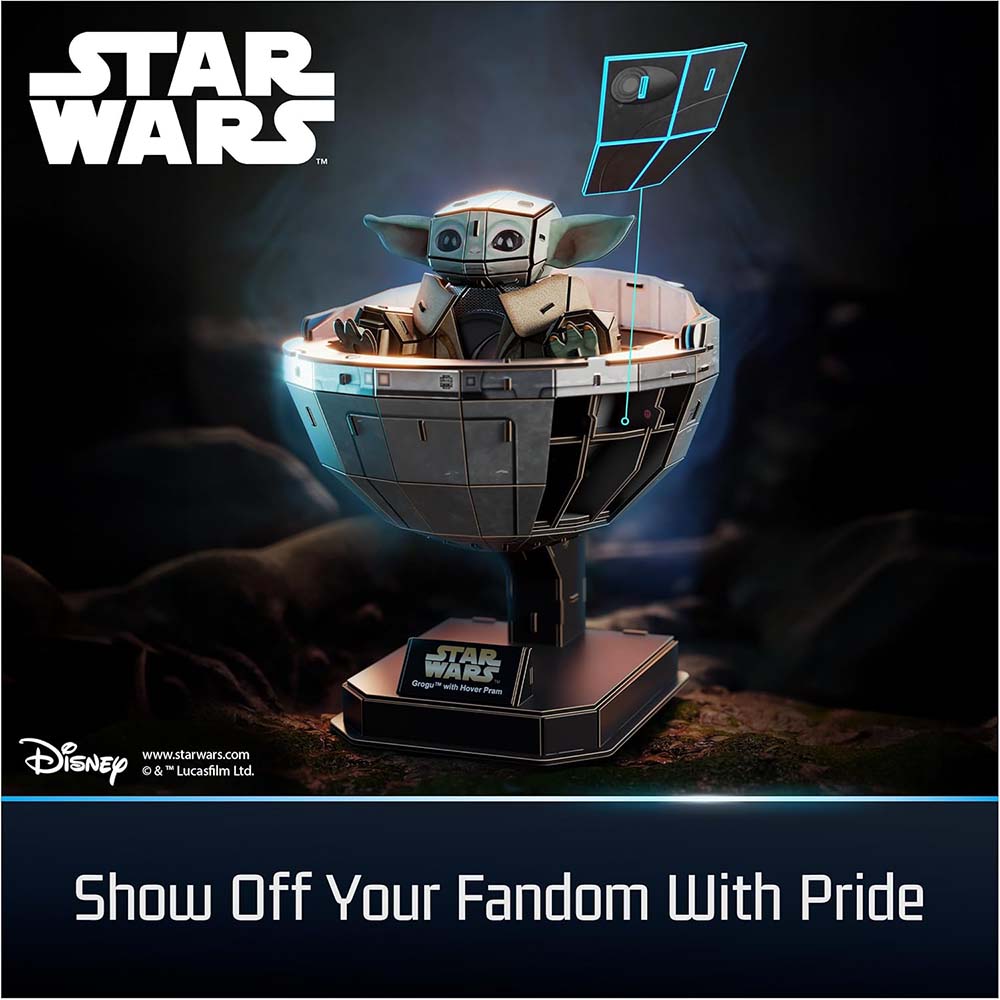 4D Build Star Wars Grogu in Carrier Model Kit 3D 6074280, rompecabezas 3d
