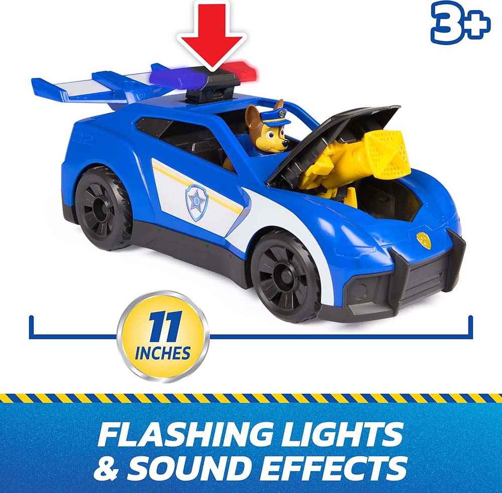 PAW Patrol Vehículo Launch & Rescue Cruiser Chase 6074962, vehículos de juguete