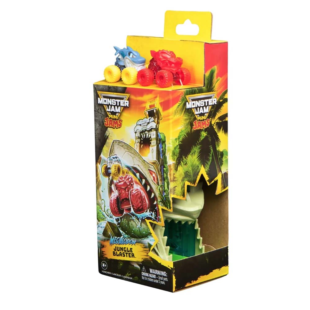 Lanzador Monster Jam Mini Jams Jungle Blaster Megalodon 6072331