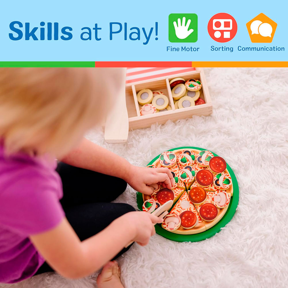 Melissa & Doug Fiesta de Pizza 6074863, sets de juego de rol