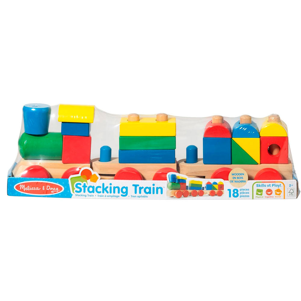 Melissa & Doug Tren Apilable con Bloques de Construcción 6073087