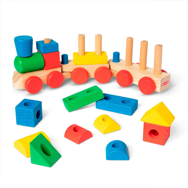 Melissa & Doug Tren Apilable con Bloques de Construcción 6073087