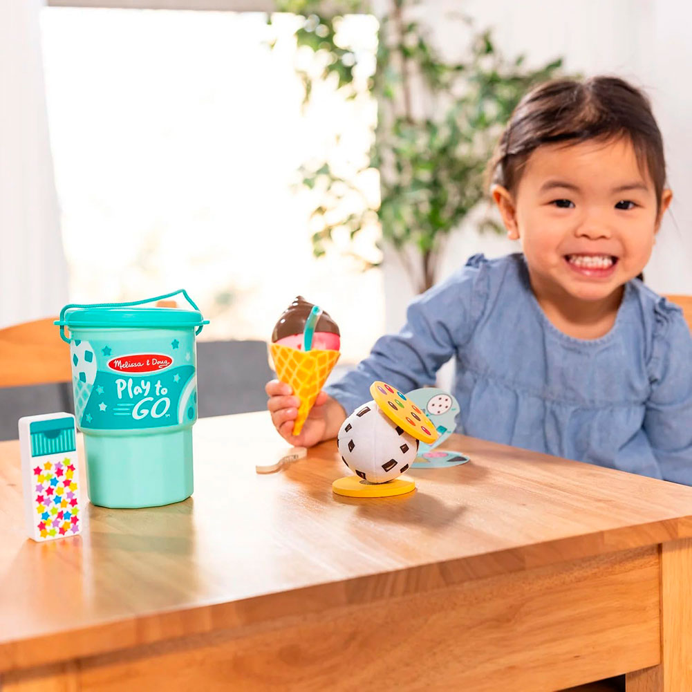 Melissa & Doug Play to Go – Juego de Helados Portátil 6075908, sets de juego de rol