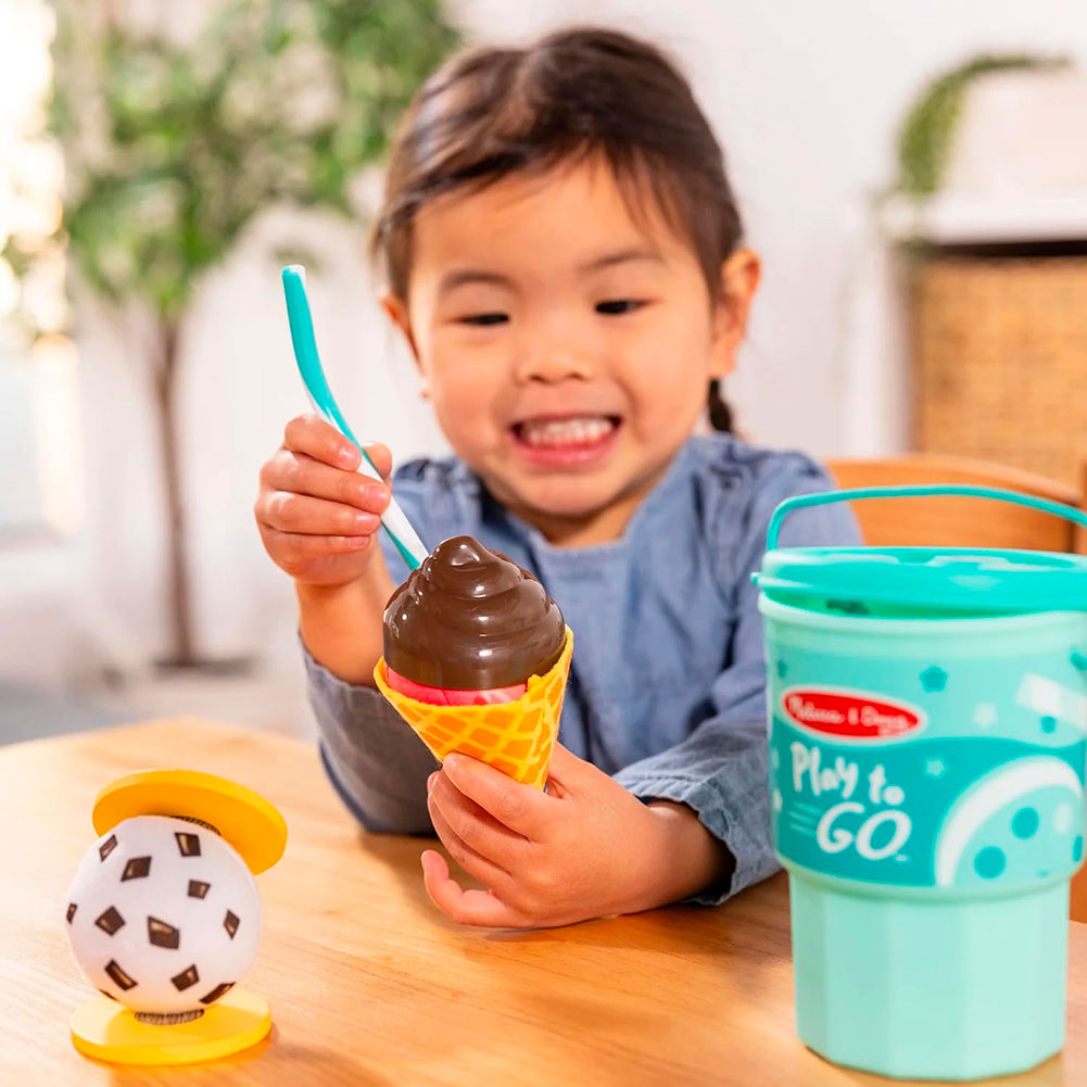 Melissa & Doug Play to Go – Juego de Helados Portátil 6075908, sets de juego de rol