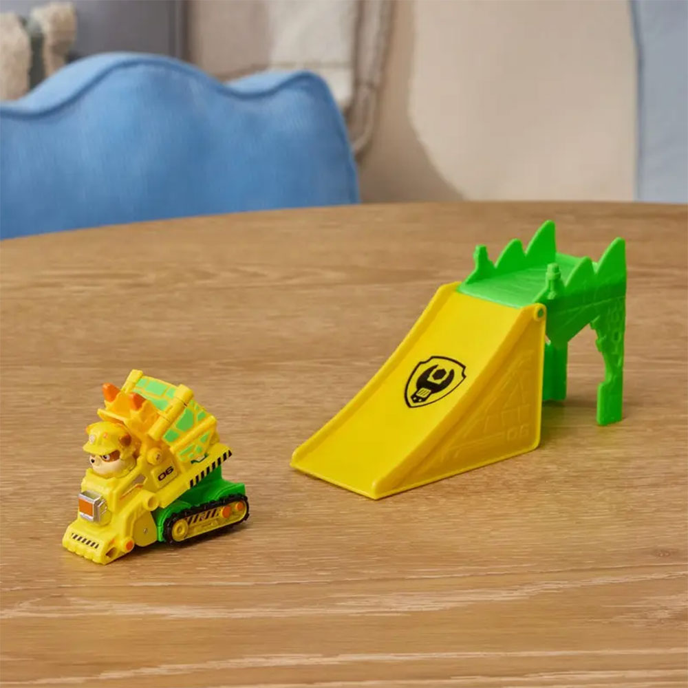 PAW Patrol Dino Movie Vehículo Acrobático - Rubble 6076219, vehículos de juguete