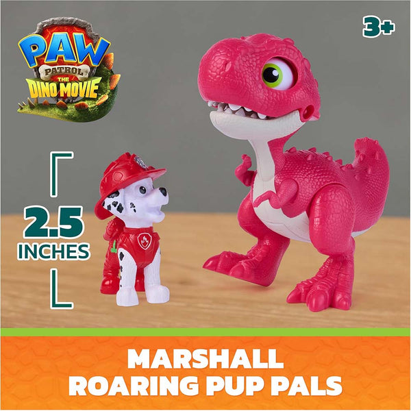 PAW Patrol: The Dino Movie Marshall & Rhubarb Dinosaurio Interactivo con Sonidos 6076337