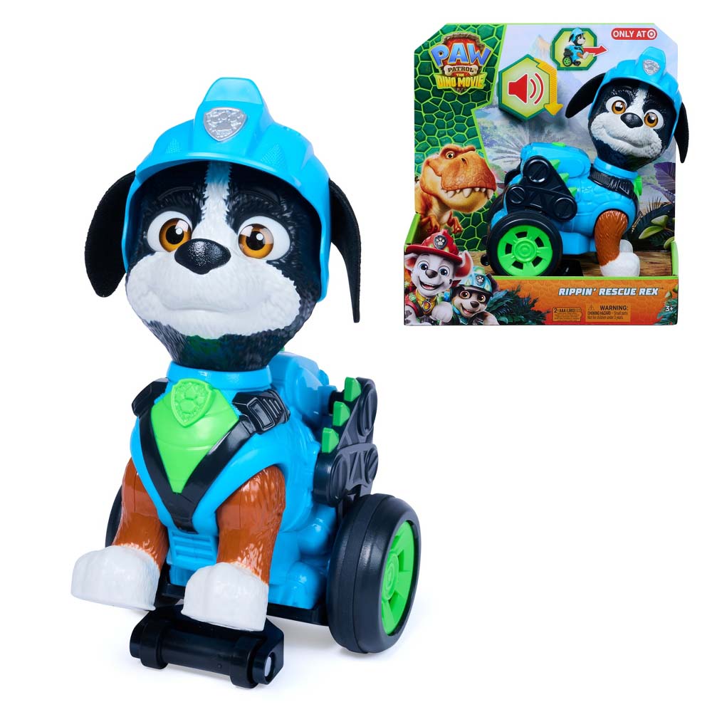 PAW Patrol: The Dino Movie Rippin Rescue Rex Interactivo 6076368, figuras de colección