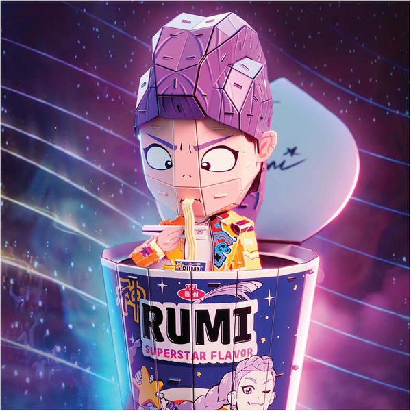 4D Build KPop Demon Hunters Rumi in Ramyeon Cup Rompecabezas 3D 6077588