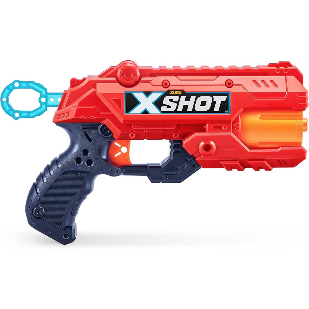 Zuru X-Shot Reflex 6 Lanzador De Dardos Espuma Con 12 Dardos 36433, lanzadores de juguete