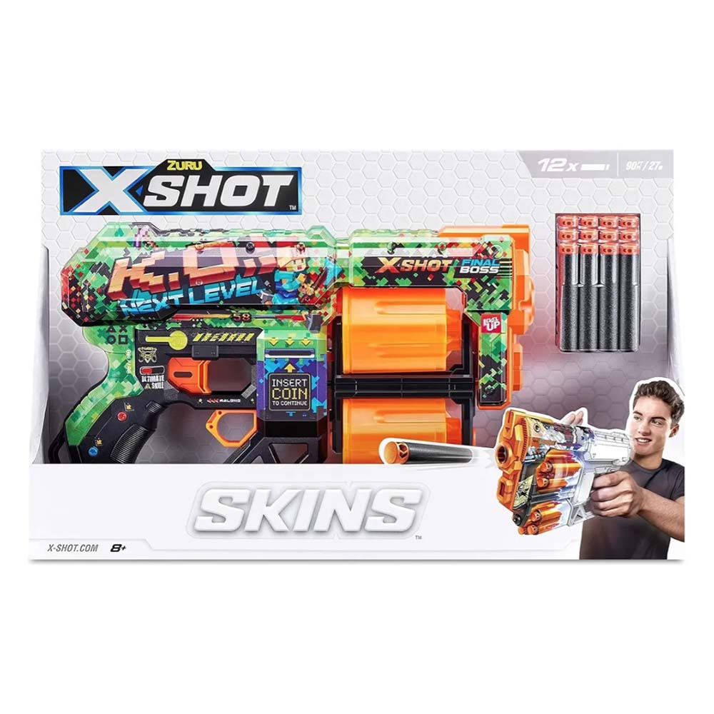 Zuru X-Shot Lanza Dardos Skins KO Next Level 36517