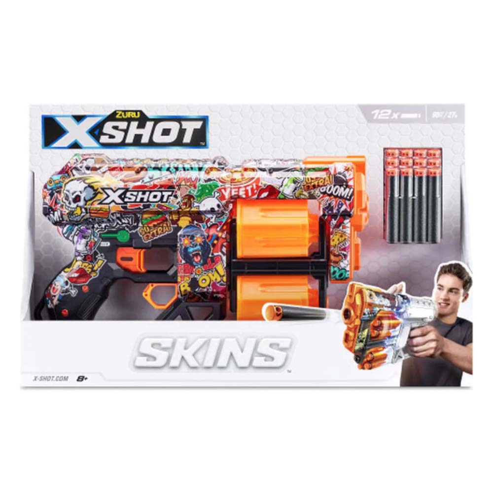 Zuru X-Shot Lanza Dardos Skins Go Extra Boom 36517