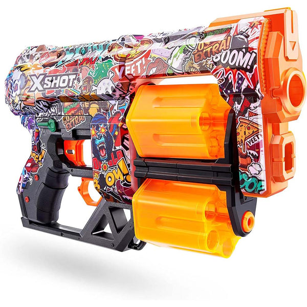 Zuru X-Shot Lanza Dardos Skins Go Extra Boom 36517