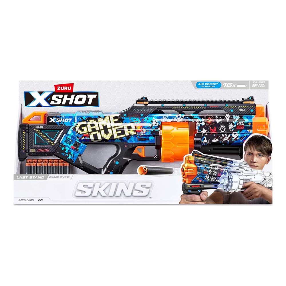 Zuru X-Shot Lanzador Skins Last Stand Game Over 36518