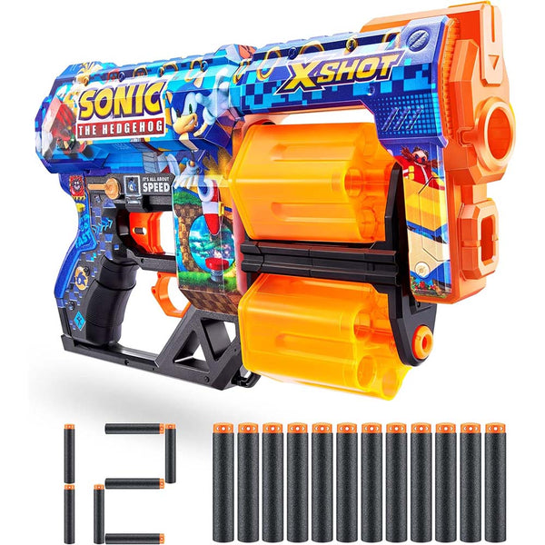Zuru X-Shot XSHOT Skins Dread Foam Blaster Sonic SUPER  SPEED 36583