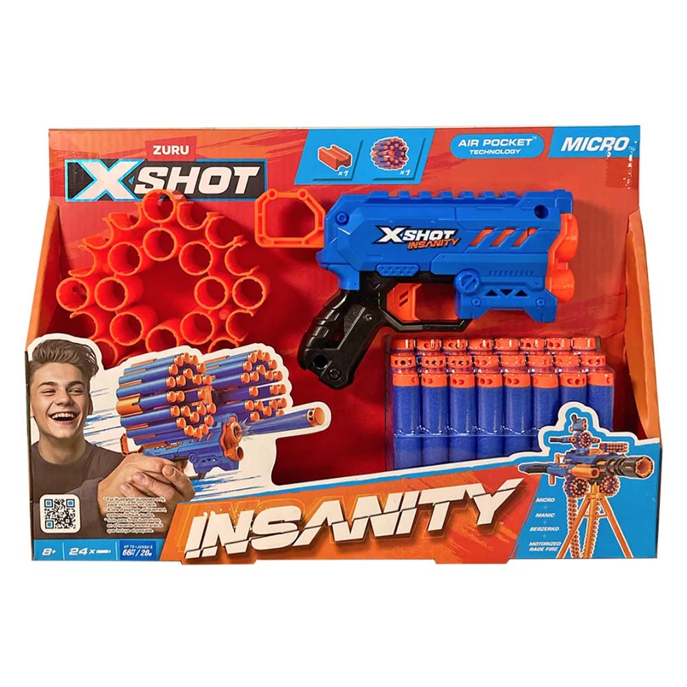 Zuru X-Shot Insanity Micro Ploppy 36795, lanzadores de juguete