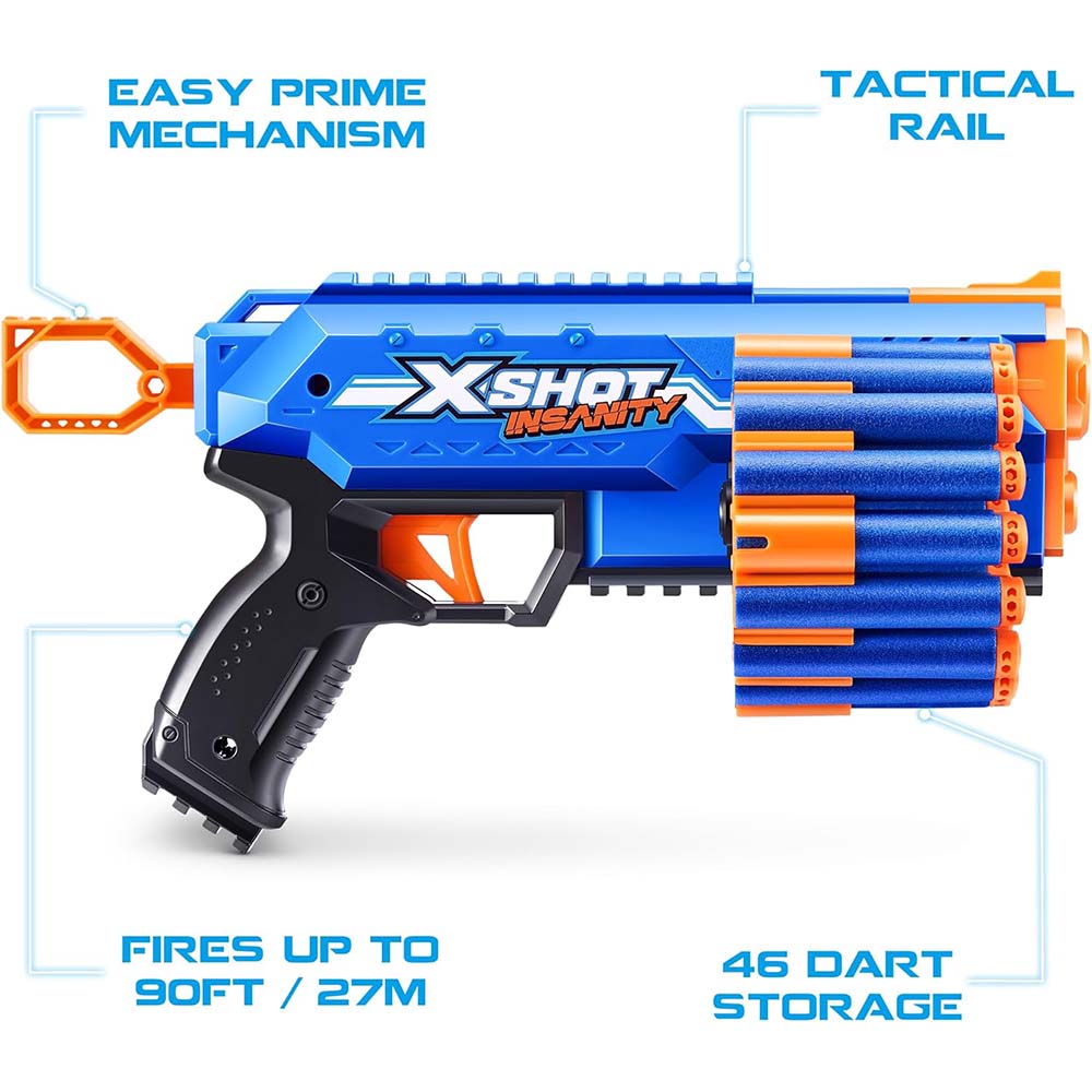 Zuru X-Shot Insanity-Manic 36603, lanzadores de juguete