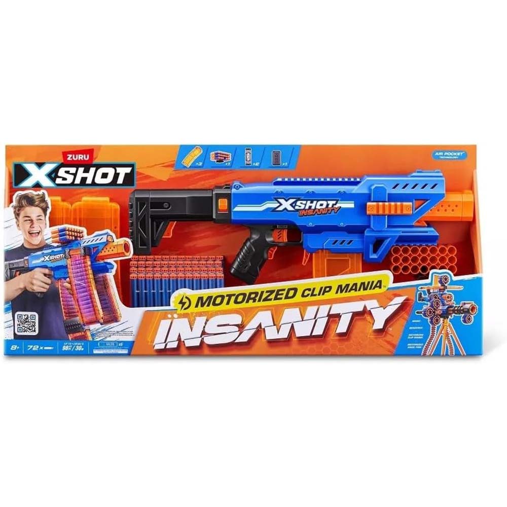 Zuru X-Shot Insanity Motorized Clip Mania