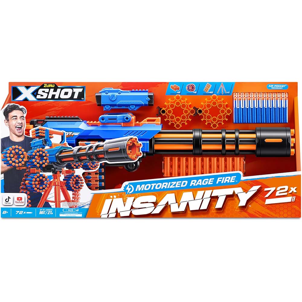 Zuru X-Shot Insanity Motorized Rage Fire