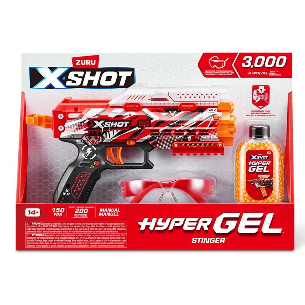 Zuru X-Shot Hyper Gel Stinger 3000 municiones de Gel 36728, lanzadores de juguete