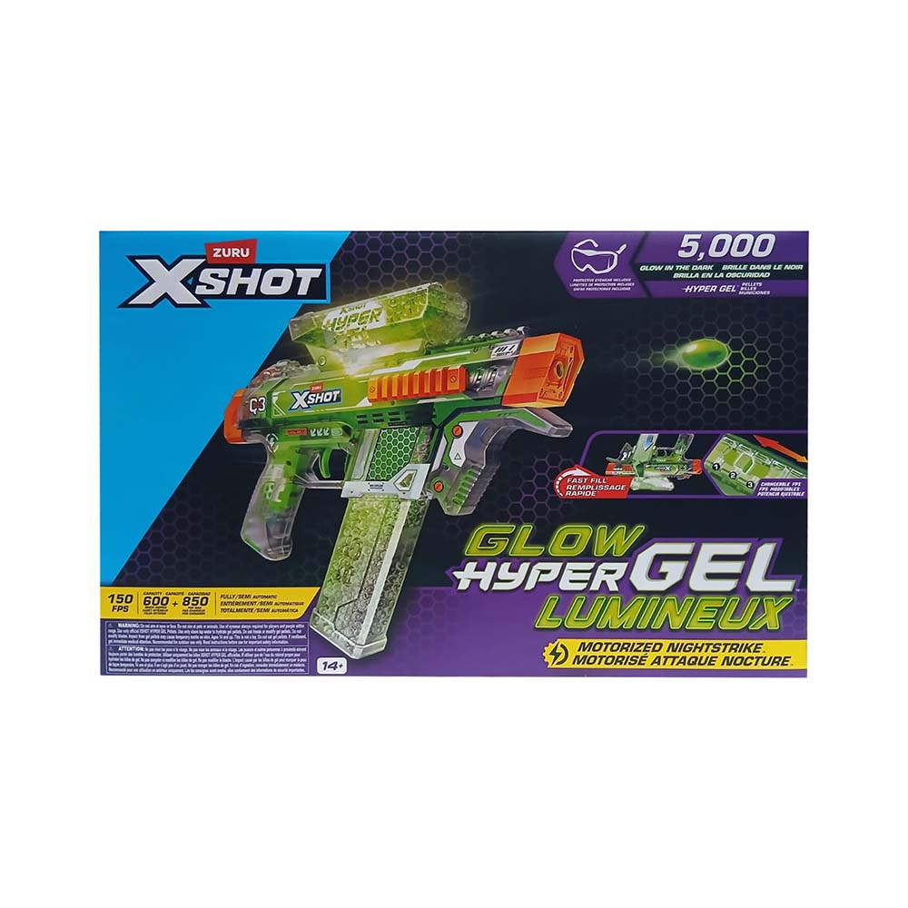 Zuru X-Shot Hyper Gel Glow In The Dark Nightstrike