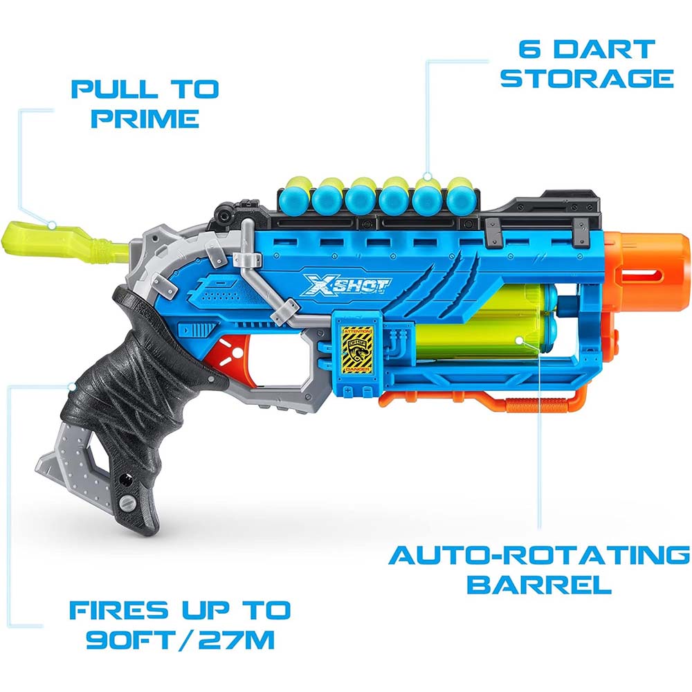 Zuru X-Shot Dino Adventure Dino Striker 4860, lanzadores de juguete