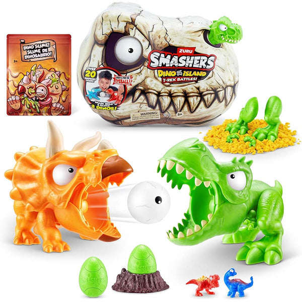 Smashers Dino Island T-Rex Battles Mini Verde
