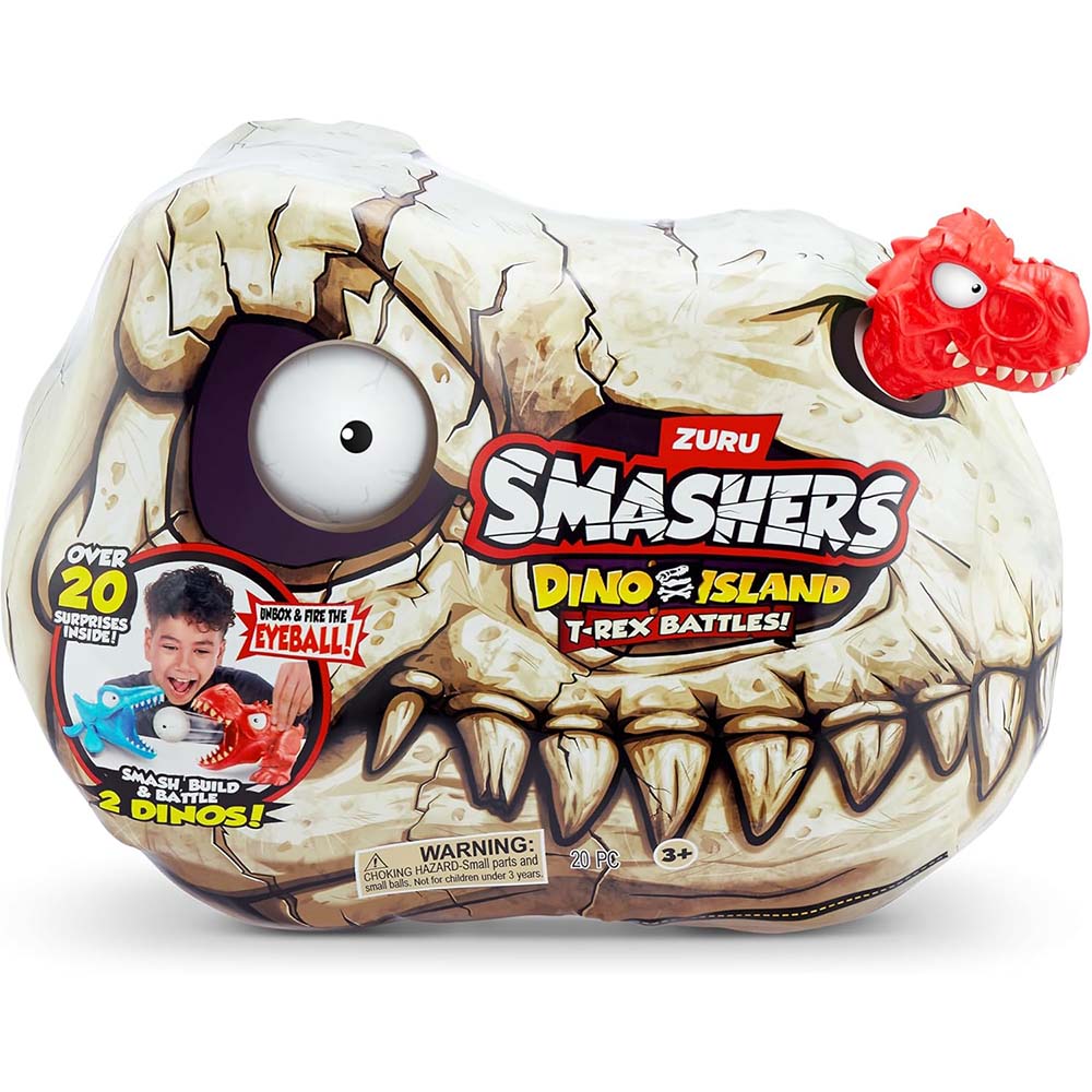 Smashers Dino Island T-Rex Battles Mini Rojo