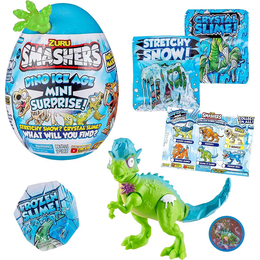 Smashers Dino Ice Age Verde, figuras de colección